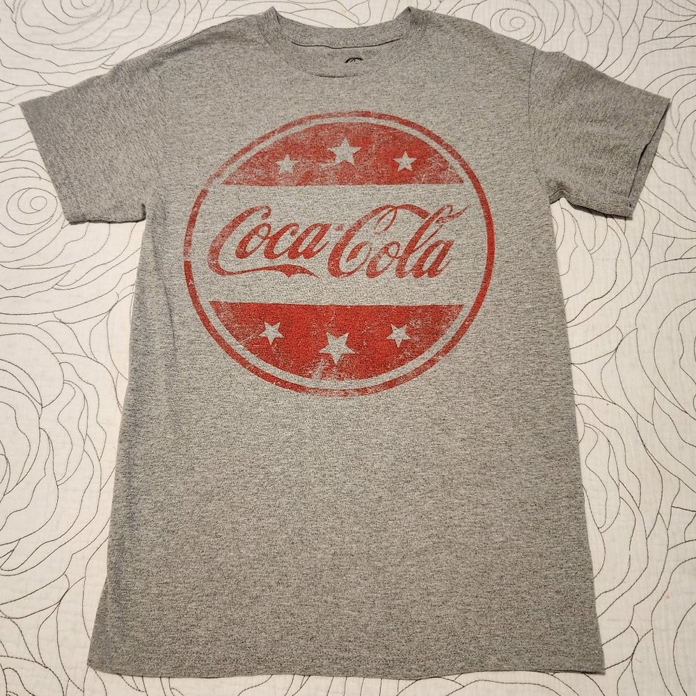 [S] Coca Cola Logo Graphic Tee {Distressed}